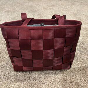 Original Harvey's Seatbelt Bag Maroon Burgundy Shoulder Bag Tote